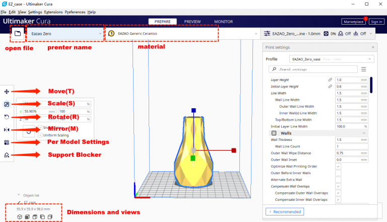 Eazao Ceramic 3D Printer Slicing Software Tutorial - Eazao